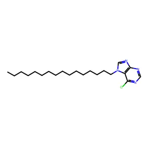 6-Chloro-7-hexadecylpurine structure
