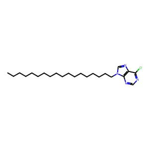 6-Chloro-9-octadecylpurine structure
