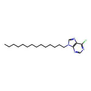 6-Chloro-9-tetradecyl-9H-purine structure