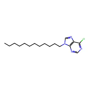 6-Chloro-9-dodecyl-9H-purine structure