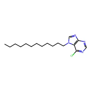 6-Chloro-7-dodecyl-7H-purine structure
