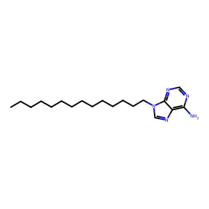 9-Tetradecylpurin-6-amine structure