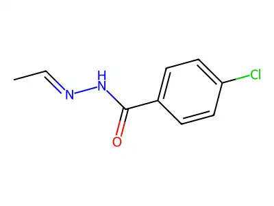 4-chloro-N-(ethylideneamino)benzamide structure