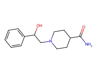 1-(2-Hydroxy-2-phenylethyl)piperidine-4-carboxamide structure