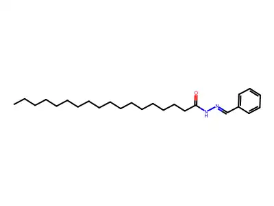N-Benzylideneoctadecanehydrazonic acid structure
