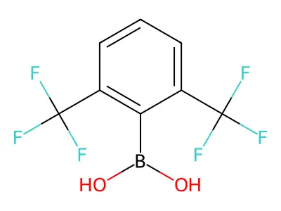 2,6-Bis(trifluoromethyl)benzeneboronic acid structure