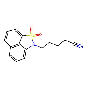 5-(1,1-Dioxido-2H-naphtho[1,8-CD]isothiazol-2-YL)pentanenitrile structure
