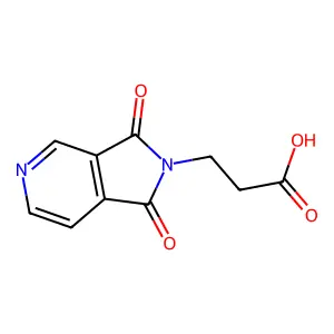 3-(1,3-dioxo-1,3-dihydro-2H-pyrrolo[3,4-c]pyridin-2-yl)propanoic acid structure