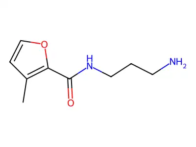 N-(3-aminopropyl)-3-methylfuran-2-carboxamide structure