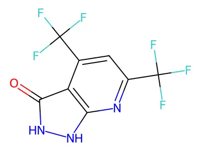 4,6-bis(trifluoromethyl)-1H-pyrazolo[3,4-b]pyridin-3-ol structure