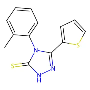 4-(2-Methylphenyl)-5-(2-thienyl)-1,2,4-triazole-3-thiol structure