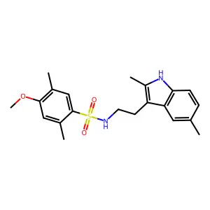 N-[2-(2,5-dimethyl-1H-indol-3-yl)ethyl]-4-methoxy-2,5-dimethylbenzenesulfonamide structure