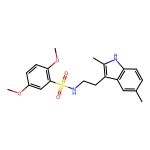 N-[2-(2,5-dimethyl-1H-indol-3-yl)ethyl]-2,5-dimethoxybenzene-1-sulfonamide structure