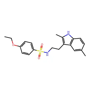 N-[2-(2,5-dimethyl-1H-indol-3-yl)ethyl]-4-ethoxybenzenesulfonamide structure