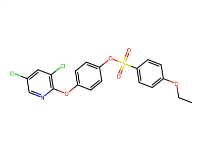 4-[(3,5-Dichloro-2-pyridinyl)oxy]phenyl 4-ethoxybenzenesulfonate structure