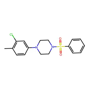 1-(3-Chloro-4-methylphenyl)-4-(phenylsulfonyl)piperazine structure