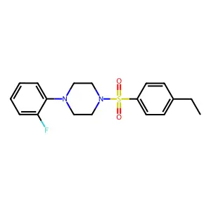 1-(4-Ethylphenyl)sulfonyl-4-(2-fluorophenyl)piperazine structure