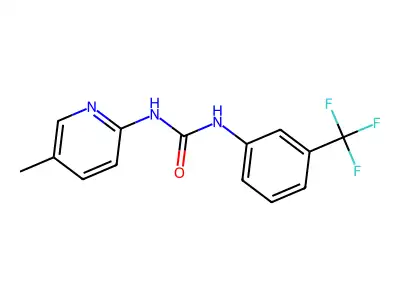 1-(5-Methylpyridin-2-yl)-3-[3-(trifluoromethyl)phenyl]urea structure
