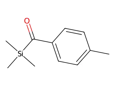 Silane, trimethyl(4-methylbenzoyl)- structure