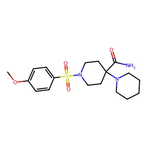 1'-[(4-Methoxyphenyl)sulfonyl]-1,4'-bipiperidine-4'-carboxamide structure