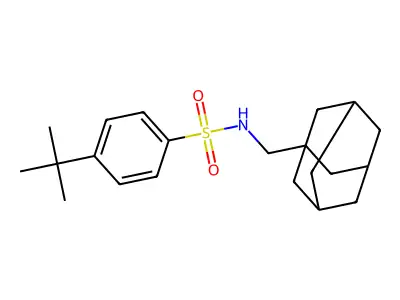 Benzenesulfonamide, N-(adamantan-1-yl)methyl-4-tert-butyl- structure