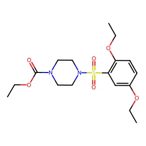 Ethyl 4-[(2,5-diethoxyphenyl)sulfonyl]piperazine-1-carboxylate structure