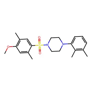 1-(2,3-Dimethylphenyl)-4-(4-methoxy-2,5-dimethylbenzenesulfonyl)piperazine structure