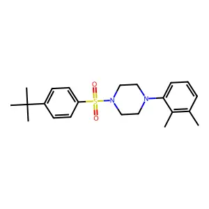 Piperazine, 1-(4-tert-butylbenzenesulfonyl)-4-(2,3-dimethylphenyl)- structure