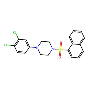 4-(3,4-Dichlorophenyl)-1-(naphthylsulfonyl)piperazine structure