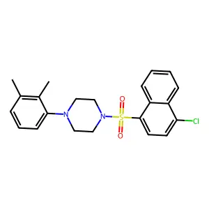 1-[(4-Chloronaphthalen-1-yl)sulfonyl]-4-(2,3-dimethylphenyl)piperazine structure