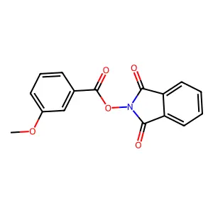 3-Methoxybenzoic acid, 1,3-dioxo-1,3-dihydroisoindol-2-yl ester structure