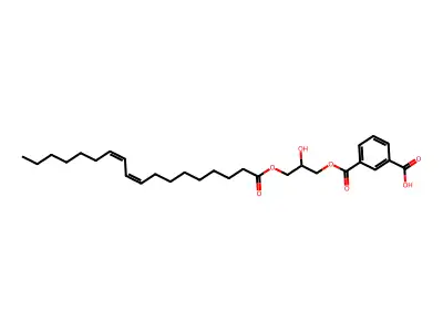 3-(2-Hydroxy-3-octadeca-9,11-dienoyloxypropoxy)carbonylbenzoic acid structure