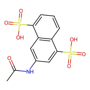 3-(乙酰氨基)-1,5-萘二磺酸 structure