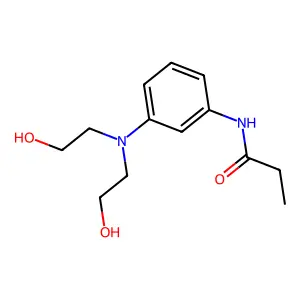 Propanamide, N-[3-[bis(2-hydroxyethyl)amino]phenyl]- structure