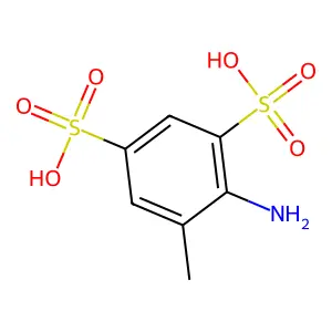 4-氨基-5-甲基-1,3-苯二磺酸 structure