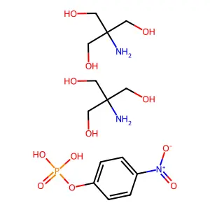 4-硝基苯基磷酸二(三)盐 structure