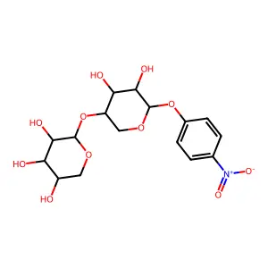 beta-D-xylopyranoside, 4-nitrophenyl 4-O-beta-D-xylopyranosyl- structure