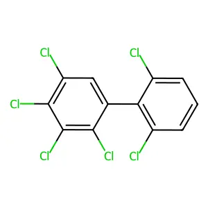 2,2',3,4,5,6'-Hexachlorobiphenyl structure