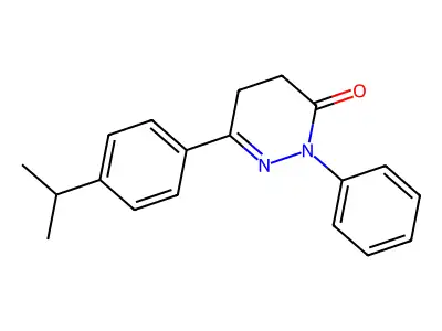 2-Phenyl-6-(4-propan-2-ylphenyl)-4,5-dihydropyridazin-3-one structure