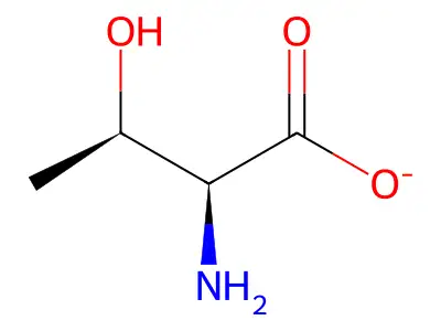 L-Threonine, ion(1-) structure