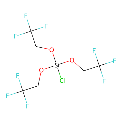C6H6ClF9O3Si structure