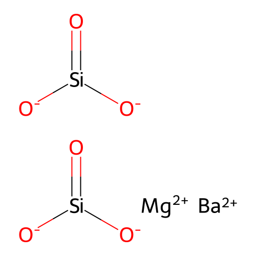 Barium magnesium silicate structure