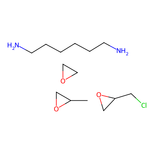 2-(Chloromethyl)oxirane;hexane-1,6-diamine;2-methyloxirane;oxirane structure