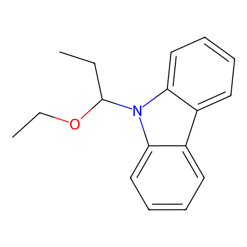 9-(1-Ethoxypropyl)carbazole structure