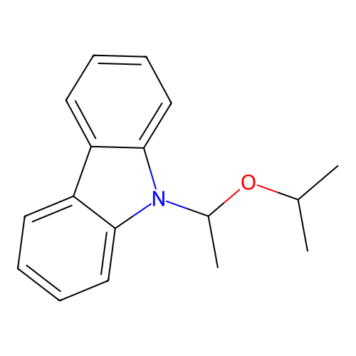 9-(1-isopropoxyethyl)-9H-carbazole structure