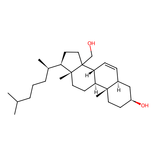 14-Hydroxymethylcholest-6-en-3-ol structure