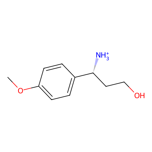 [(1R)-3-hydroxy-1-(4-methoxyphenyl)propyl]azanium structure