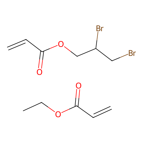 2,3-Dibromopropyl prop-2-enoate--ethyl prop-2-enoate (1/1) structure