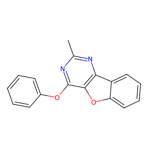 2-Methyl-4-phenoxy[1]benzofuro[3,2-d]pyrimidine structure