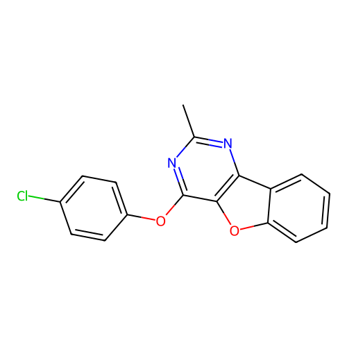 4-(4-Chlorophenoxy)-2-methyl[1]benzofuro[3,2-d]pyrimidine structure